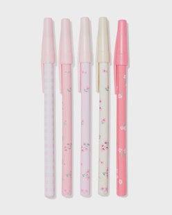 HEMA Pennenset 15cm bloemen - 5 stuks (multicolor)