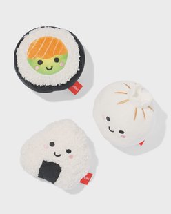 HEMA Knuffelset 9x3.5x6.5cm mini sushi - 3 stuks (multicolor)