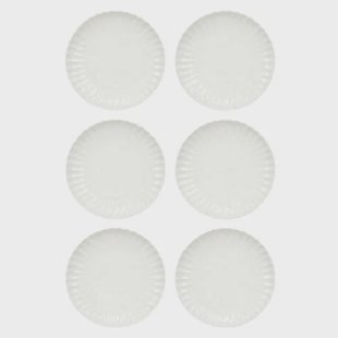 Cookinglife Dinerborden Cardida Off White ø 26 cm - 6 Stuks