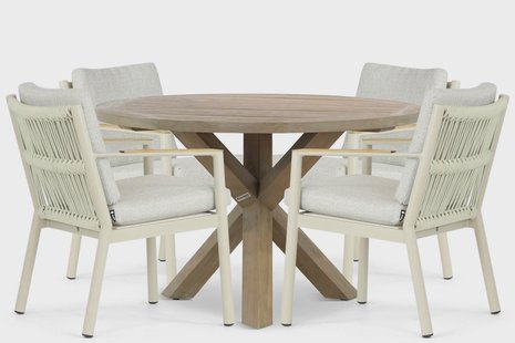 Coco Sevilla/Sand City 120 cm dining tuinset 5-delig