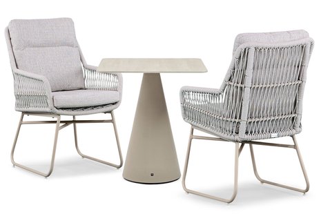 Lifestyle Vicente/Serino 70x70 cm dining tuinset 3-delig