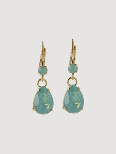 Vergulde oorbellen Pacific Opal