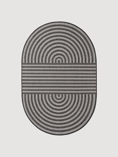 In- &amp; outdoor ovale laagpolige vloerkleed Haringey