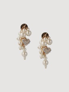 Vergulde oorbellen met Swarovski parels Ultimate Pearl