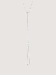 Handgemaakte enkelband Crystal Heart