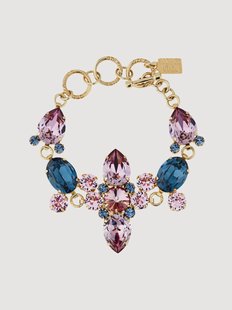 Vergulde armband Montana mat Swarovski kristallen