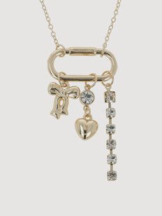 Goudkleurige ketting Dangling Charms