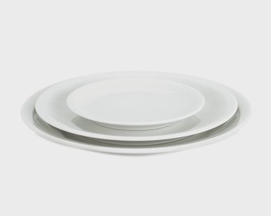 Pillivuyt Bourges plat bord wit Ø16,5 cm