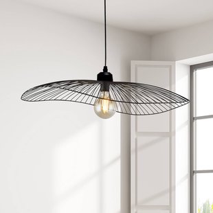 Searchlight Hanglamp Wave, zwart, Ø 71 cm, metaal