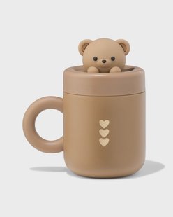 HEMA Beker 500ml rvs beer (bruin)