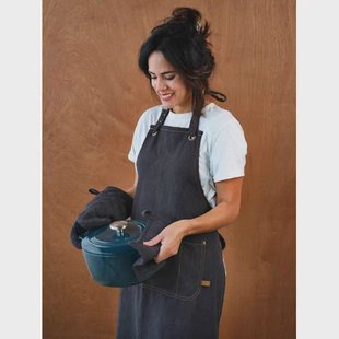 Cosy & Trendy Keukenschort D'nim Donkerblauw