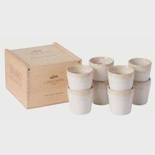 Costa Nova Espresso Kopjes Grespresso White 80 ml - 8 stuks - Gift box