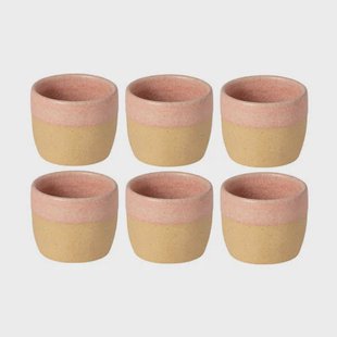 Costa Nova Koffiekopjes Arenito Mauve Rose 200 ml - 6 stuks