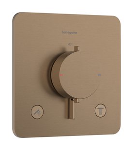 Afbouwdeel Hansgrohe Ecostat Comfort Q Inbouwthermostaat Voor 2 Functies Brushed Bronze