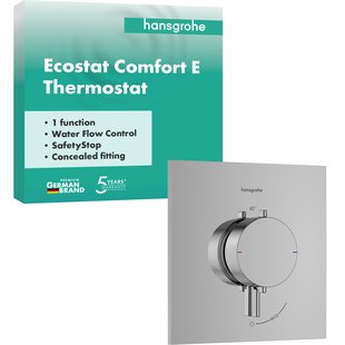 Afbouwdeel Hansgrohe Ecostat Comfort E Inbouwthermostaat Voor 1 Functie Chroom