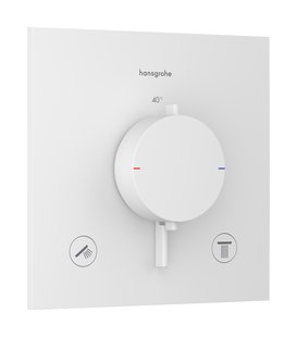 Afbouwdeel Hansgrohe Ecostat Comfort E Inbouwthermostaat Voor 2 Functies Mat Wit