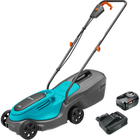 Gardena PowerMax 30/18V P4A Solo + Bosch Starterset 18V 4,0 Ah