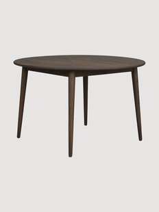 Ronde eettafel Tyler van eikenhout, uitschuifbaar