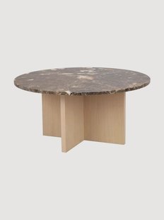 Ronde salontafel Brooksville met marmeren tafelblad