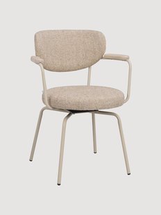 Gestoffeerde draaistoelen Merrick, 2-delig