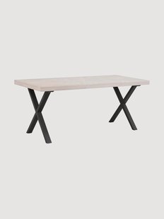 Eettafel Brooklyn met eikenhouten blad