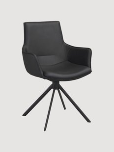 Leren draaistoelen Lowell, 2-delig