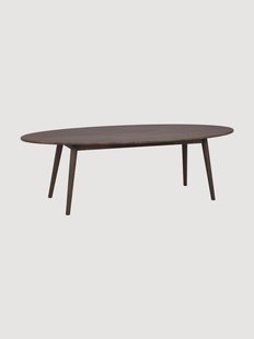 Ovale salontafel Tompkins van eikenhout