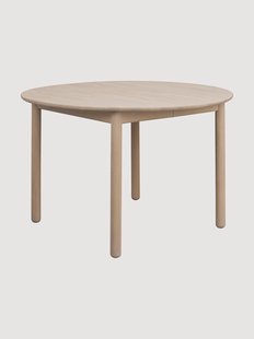 Uitschuifbare ronde eettafel Derrymore van eikenhout, &Oslash; 120 cm