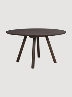 Ronde eettafel Clapperton van eikenhout, &Oslash; 140 cm