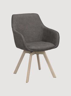 Gestoffeerde draaistoelen Alison, 2-delig