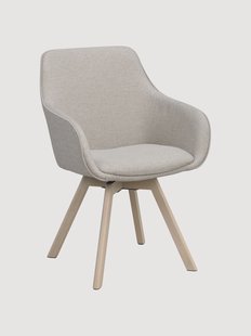 Gestoffeerde draaistoelen Alison, 2-delig