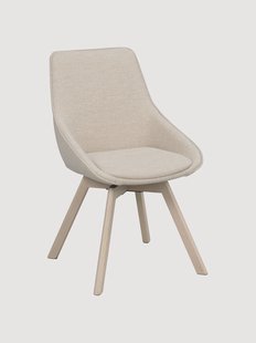 Gestoffeerde draaistoelen Alison, 2-delig