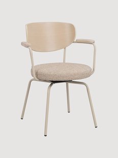 Gestoffeerde draaistoelen Merrick, 2-delig