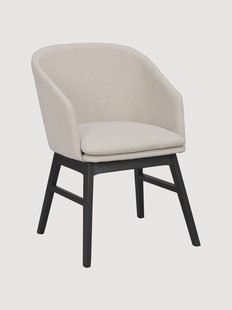 Gestoffeerde armstoelen Windham met eikenhouten poten, 2-delig