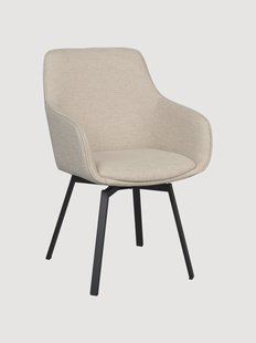Gestoffeerde draaistoelen Alison, 2-delig