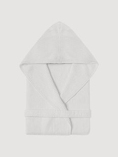 Unisex katoenen badjas Melody met capuchon