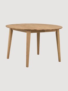 Ronde uitschuifbare eettafel Filippa van eikenhout