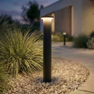 Lindby LED tuinpadverlichting Cirel, hoogte 45 cm, zwart, IP65