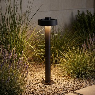 Lucande LED tuinpadverlichting Nirella, 60 cm, zwart, CCT, IP65