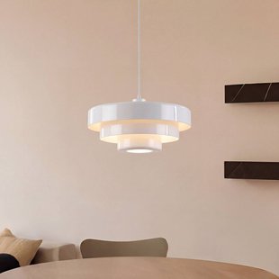 Lindby hanglamp Tivra, wit, Ø 35 cm, metaal, E27