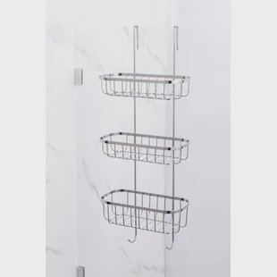 Aquavive Doucherek - 3-laags - Vrij Hangend - Verchroomd - 24x61x12,5cm