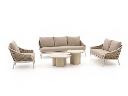 Apple Bee Milou/Tonga stoel-bank loungeset 5-delig 6-zits - Laagste prijsgarantie!