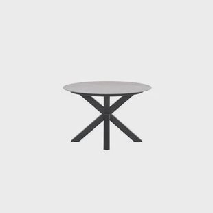 Garden Impressions Lowland tafel - Ø120 cm - carbon black - Centostone Napoli sand