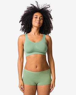HEMA Damesboxers katoen - 2 stuks groen (groen)