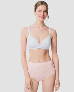 HEMA Dames tailleslip katoen bloemen - 2 stuks lichtroze (lichtroze)
