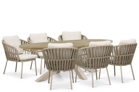 Coco Elara/Brookline 240x120 cm dining tuinset 7-delig