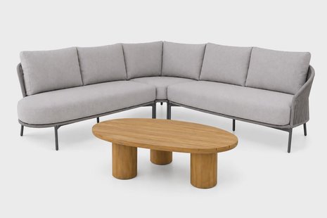 4 Seasons Outdoor Florence/Riah 135 cm hoek loungeset 4-delig
