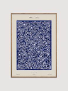 Ingelijste poster Amalie van eikenhout