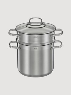 Pastapot Elegance met deksel en inzetstuk, 3-delig