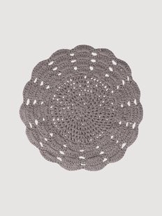 Ronde katoenen placemat Crochet